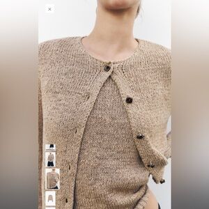 Zara Womens Collection Rustic Cardigan Size M